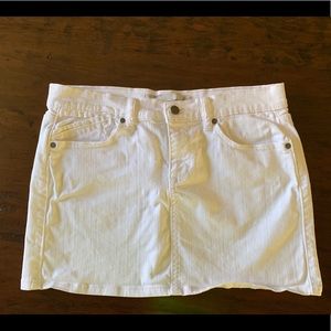Old Navy White Denim Skirt